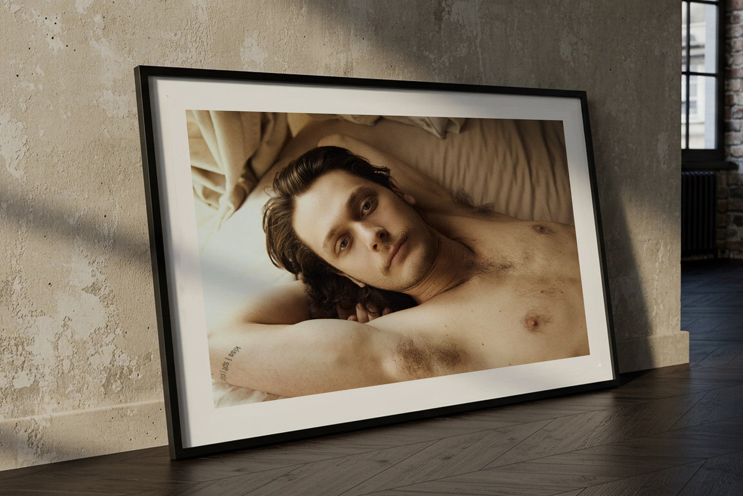 framed fine art print, portrait by lucas castro pardo